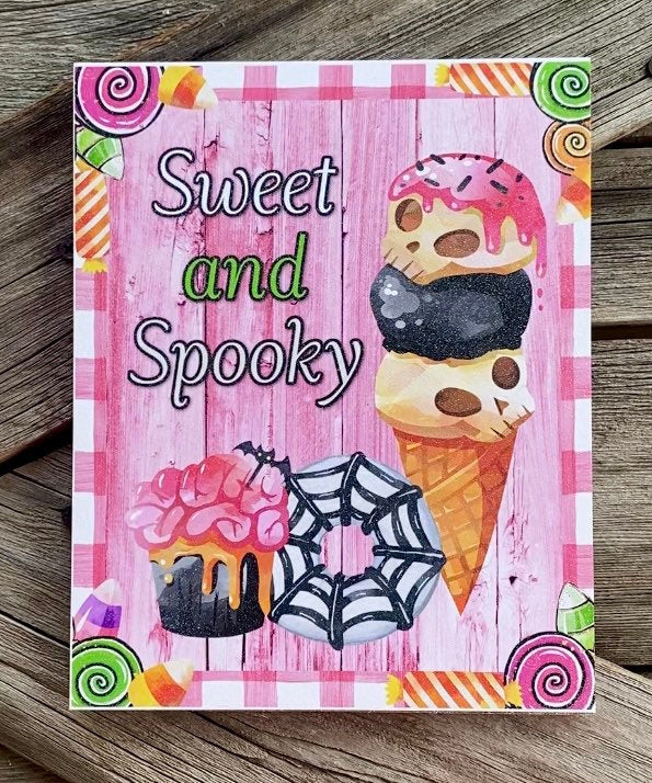 Sweet and Spooky, Halloween Sign, Halloween Decor, Halloween Wall Art