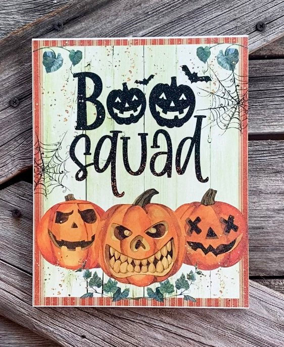 BOO Squad, Halloween Sign, Halloween Decor, Halloween Wall Art