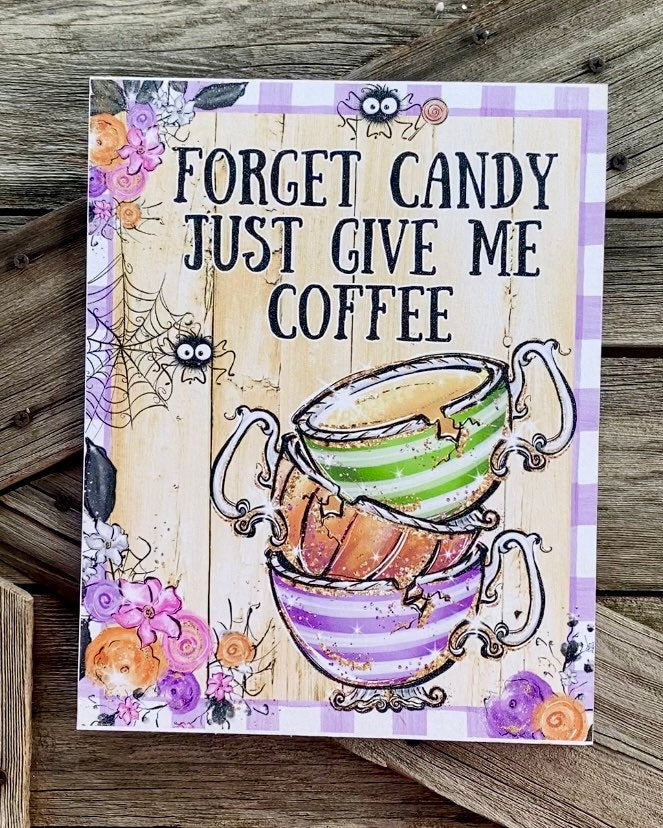 Forget Candy, Halloween Sign, Halloween Decor, Halloween Wall Art