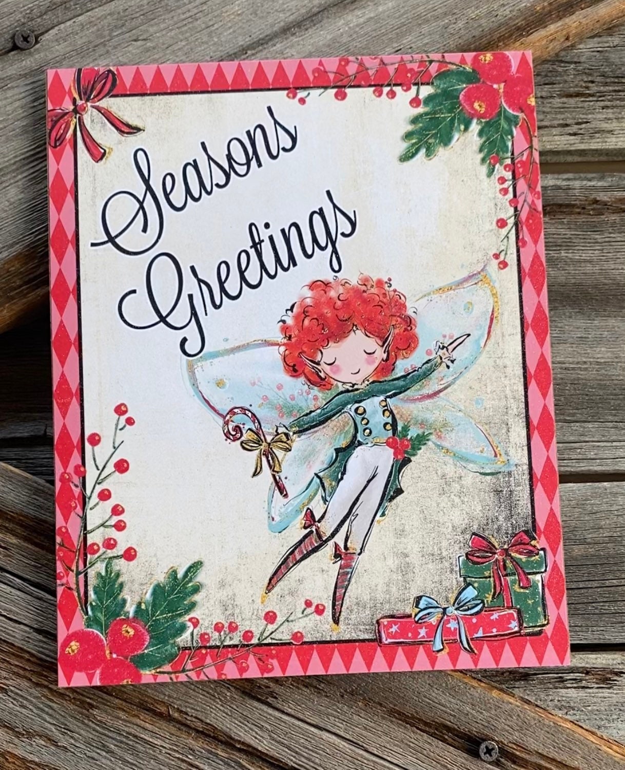 Seasons Greetings, Christmas Sign, Christmas Decor, Christmas Wall Art