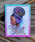 God Says I Am, Everyday Sign, Motivational Decor, Motivational Wall Art
