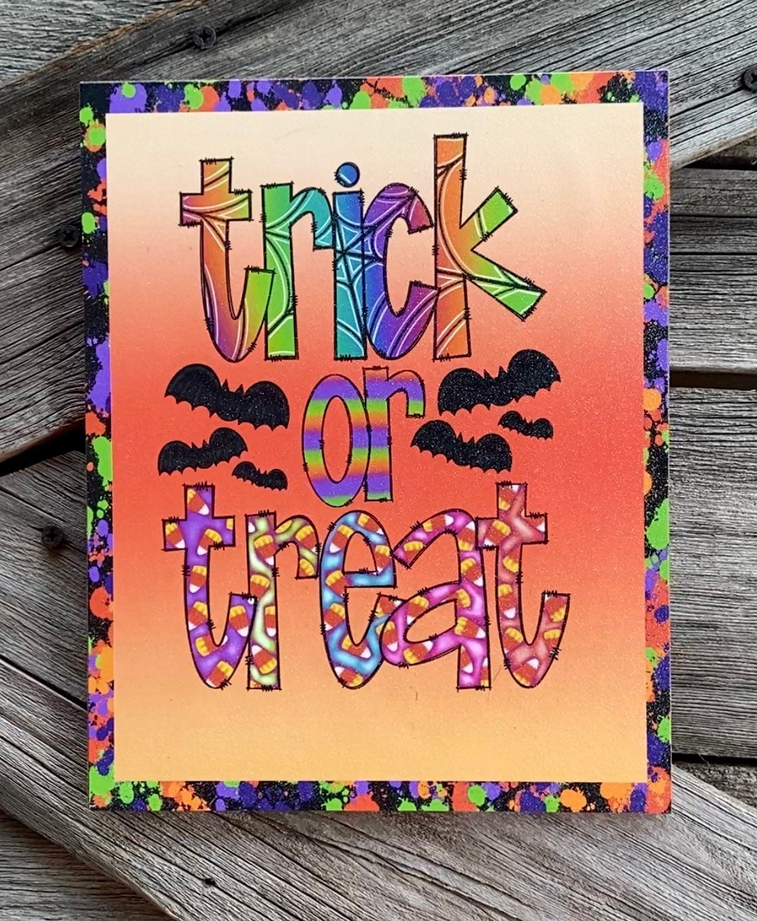 Trick or Treat, Halloween Sign, Halloween Decor, Halloween Wall Art