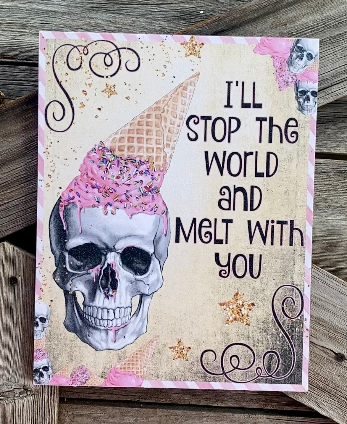 Melt For You, Halloween Sign, Halloween Decor, Halloween Wall Art