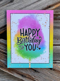 Happy Birthday Sign, Colorful Cotton Candy, Everyday Sign, Motivational Decor, Motivational Wall Art