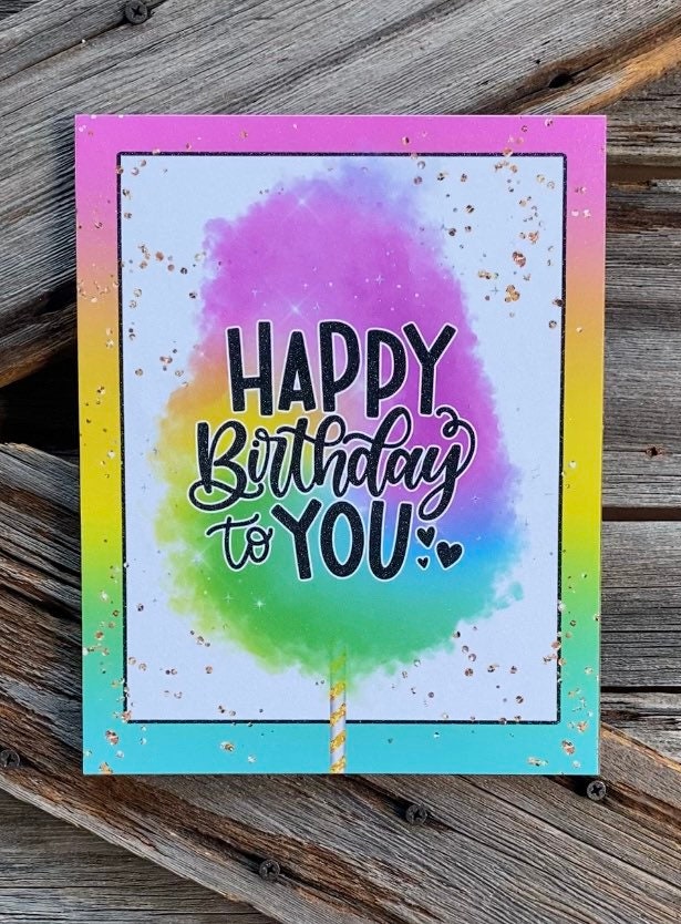 Happy Birthday Sign, Colorful Cotton Candy, Everyday Sign, Motivational Decor, Motivational Wall Art