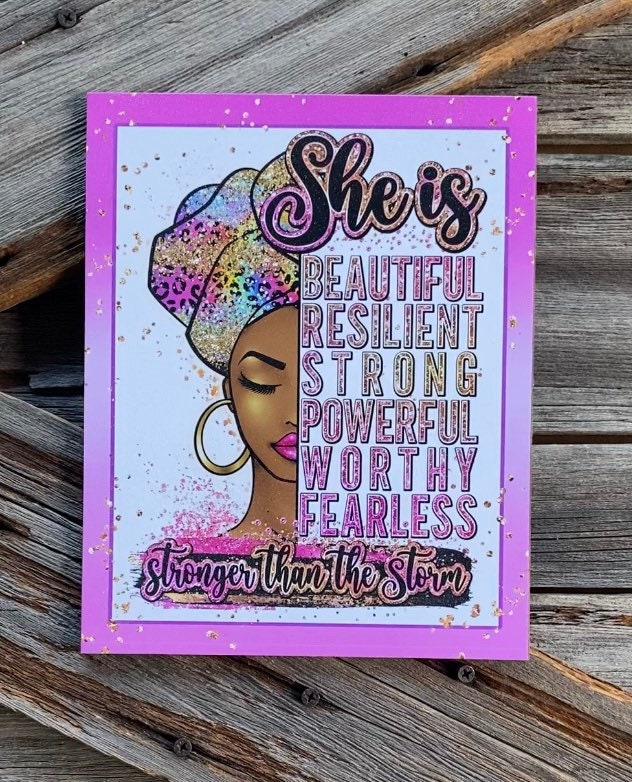 She Is Stronger, Everyday Sign, Motivational Decor, Motivational Wall Art