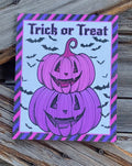 Trick or Treat Pink, Halloween Sign, Halloween Decor, Halloween Wall Art