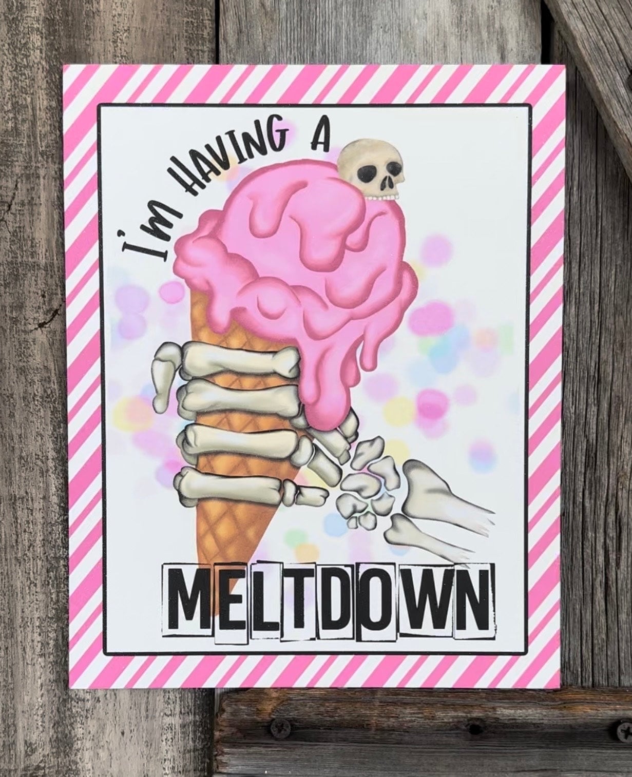 I’m Having A Meltdown, Halloween Sign, Halloween Decor, Halloween Wall Art