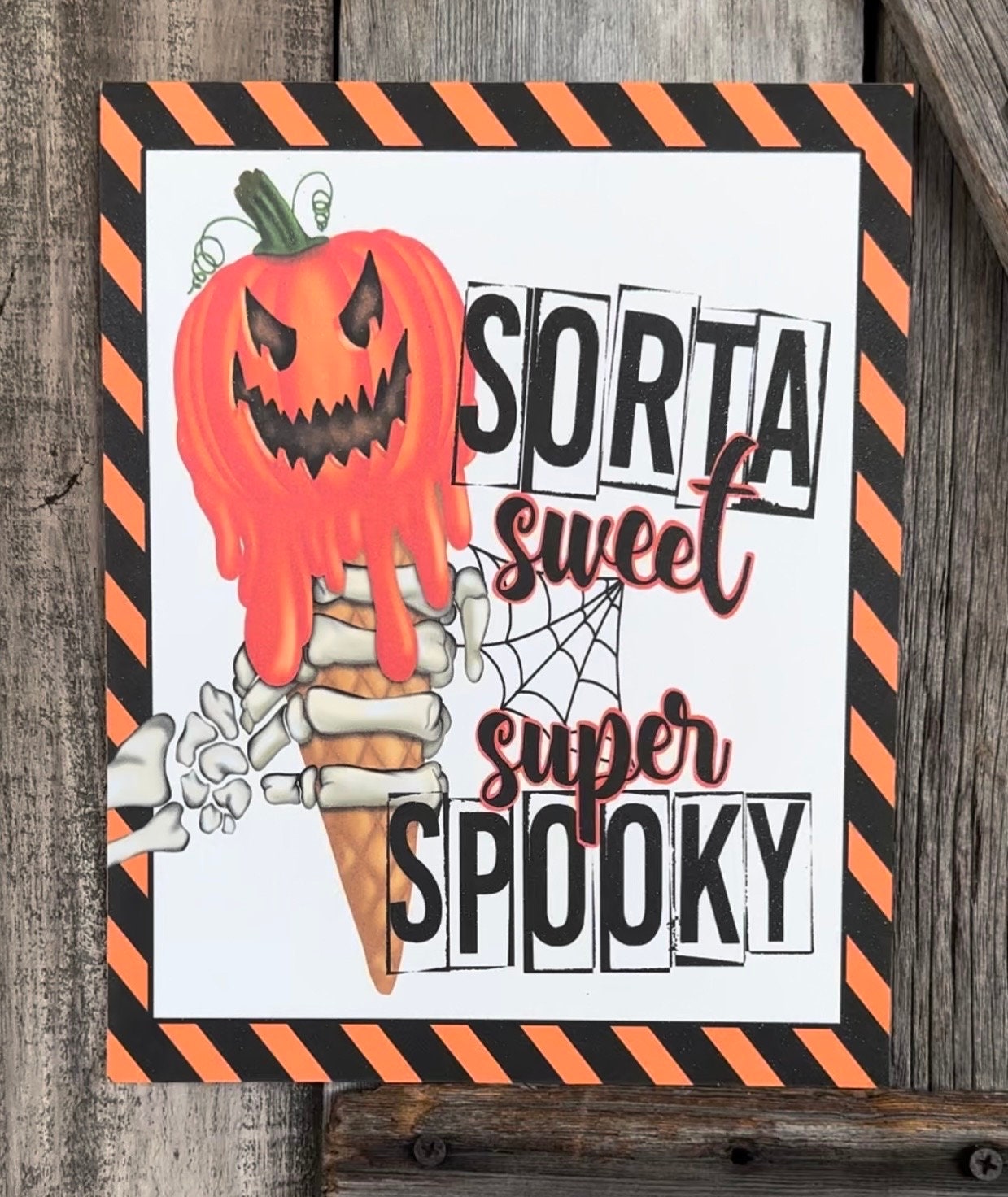 Sorta Sweet Super Spooky, Halloween Sign, Halloween Decor, Halloween Wall Art