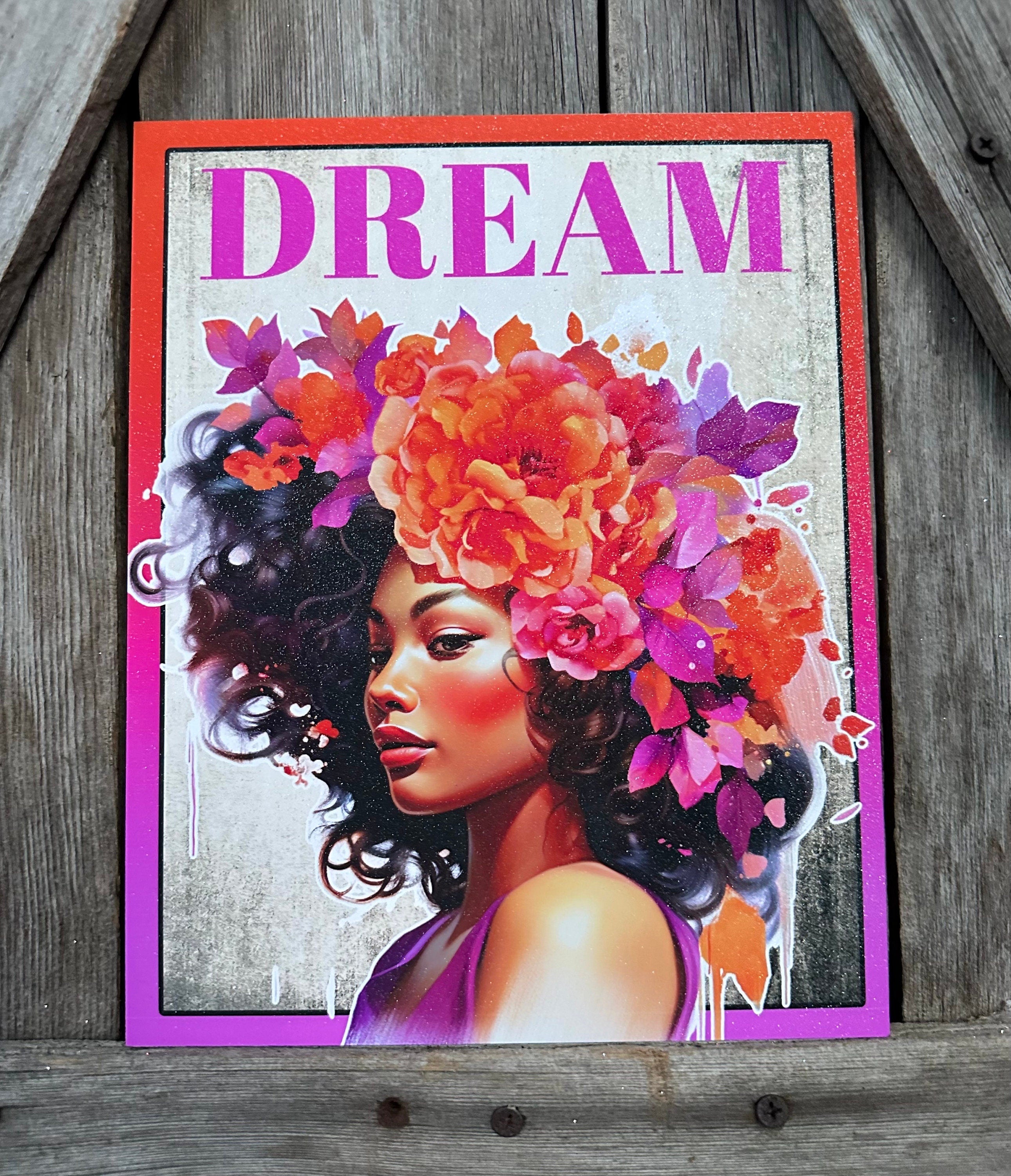 Dream, Pink, Everyday Sign, Motivational Decor, Motivational Wall Art