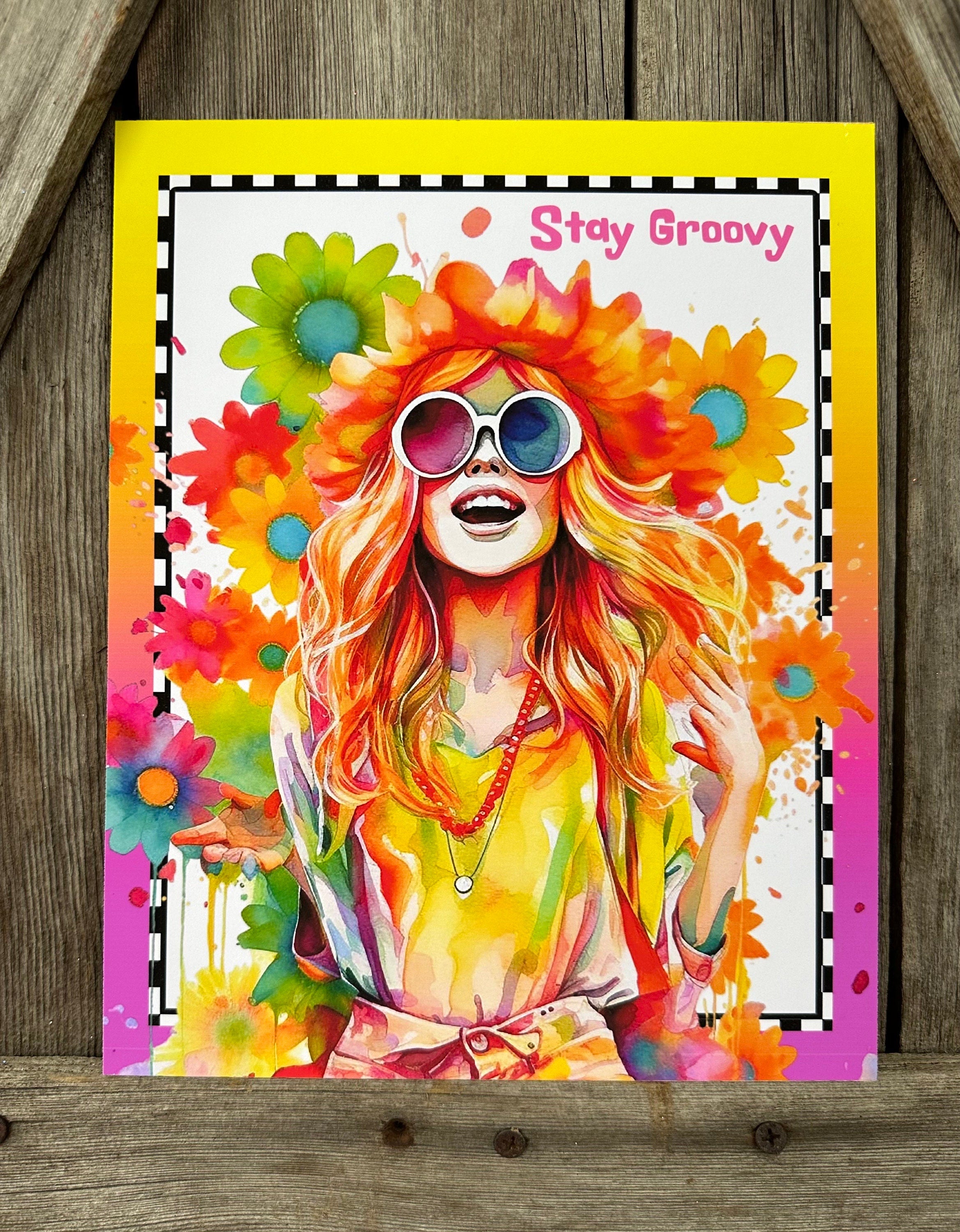 Stay Groovy, Everyday Sign, Motivational Decor, Motivational Wall Art