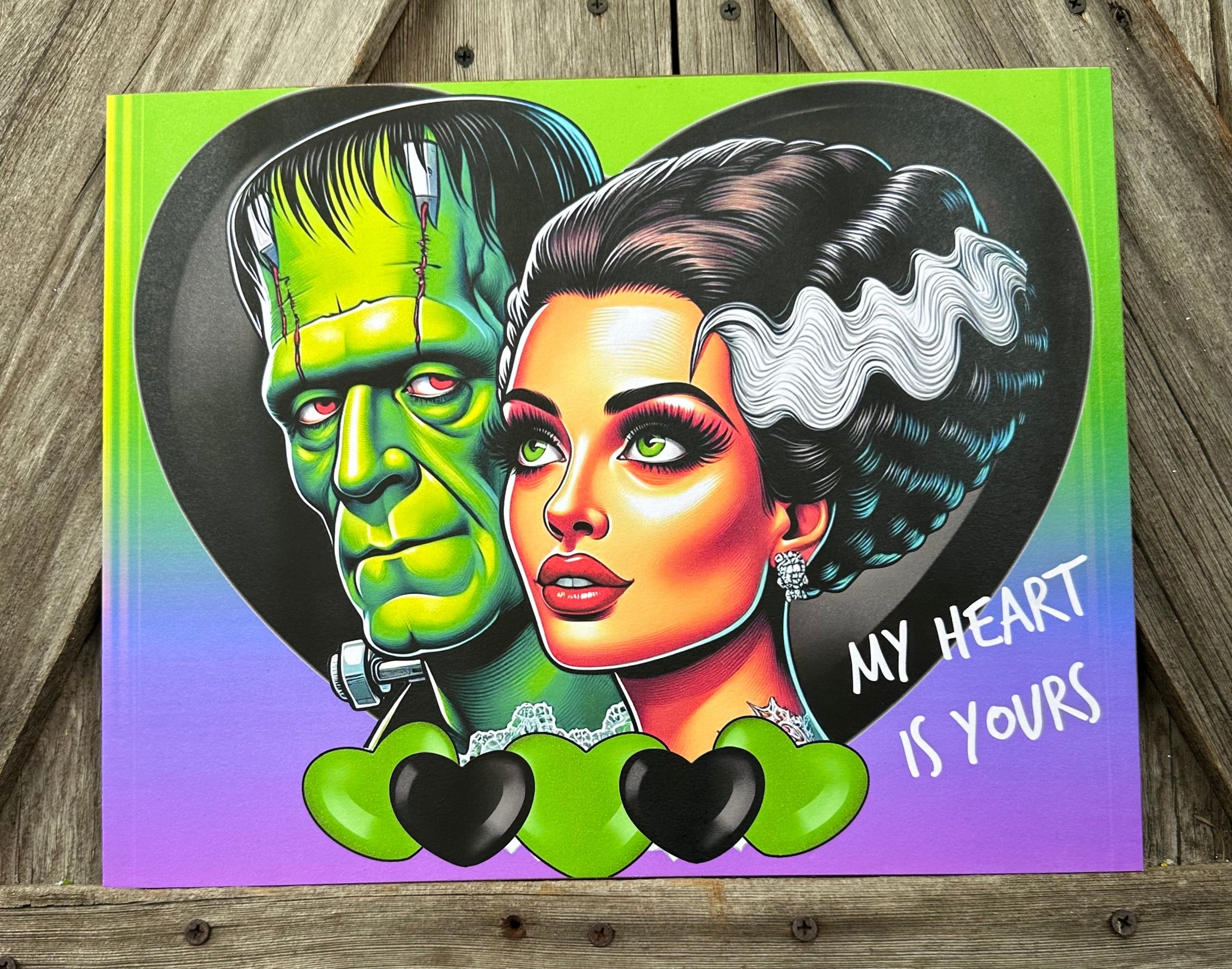 My Heart Is Yours, Halloween Sign, Halloween Decor, Halloween Wall Art