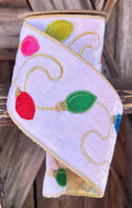 Light Bulb Wired Ribbon 4 Inch