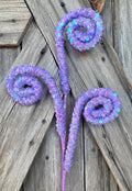 Purple Sequin Curly Spray