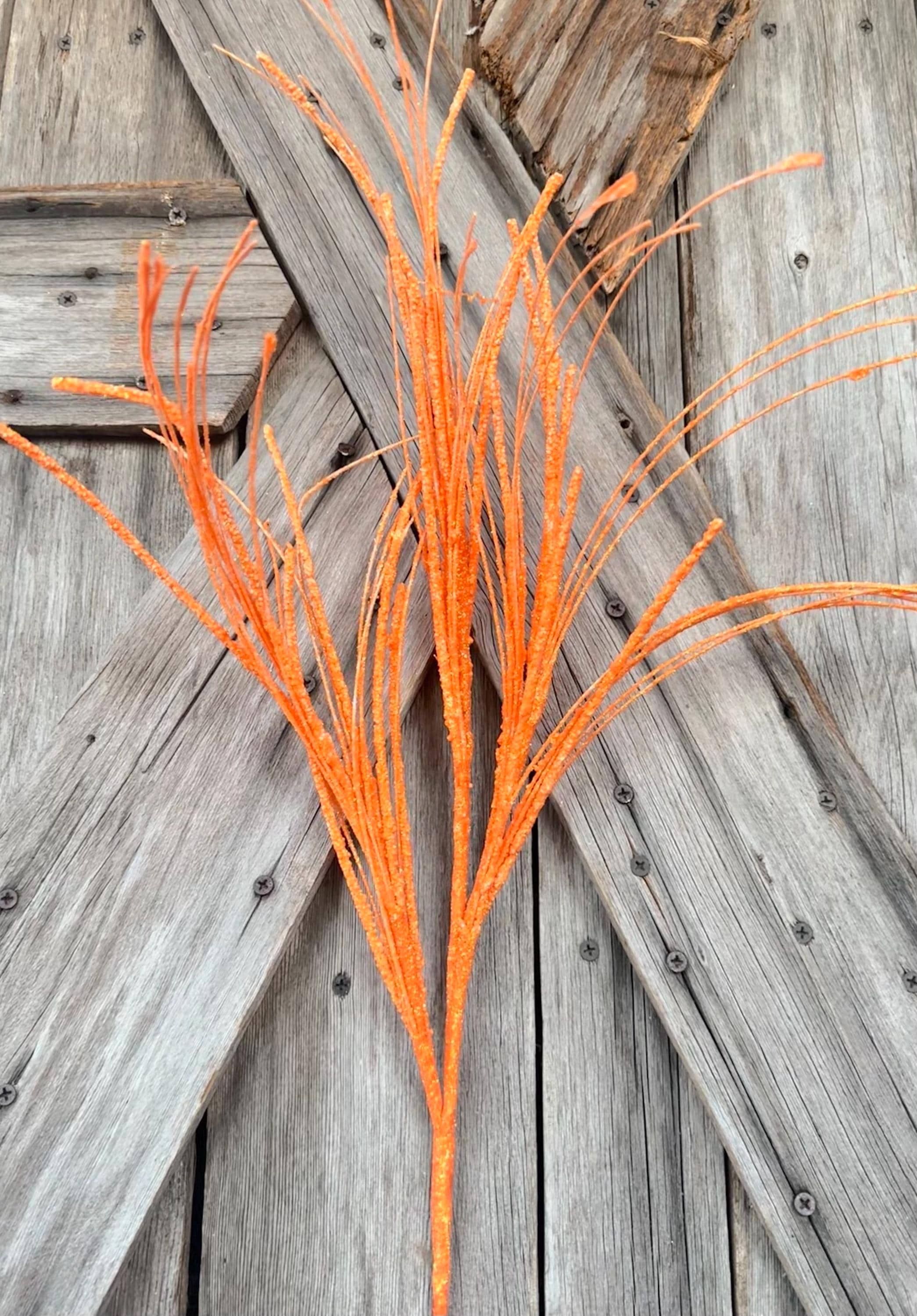 Orange Glitter Wispy Spray