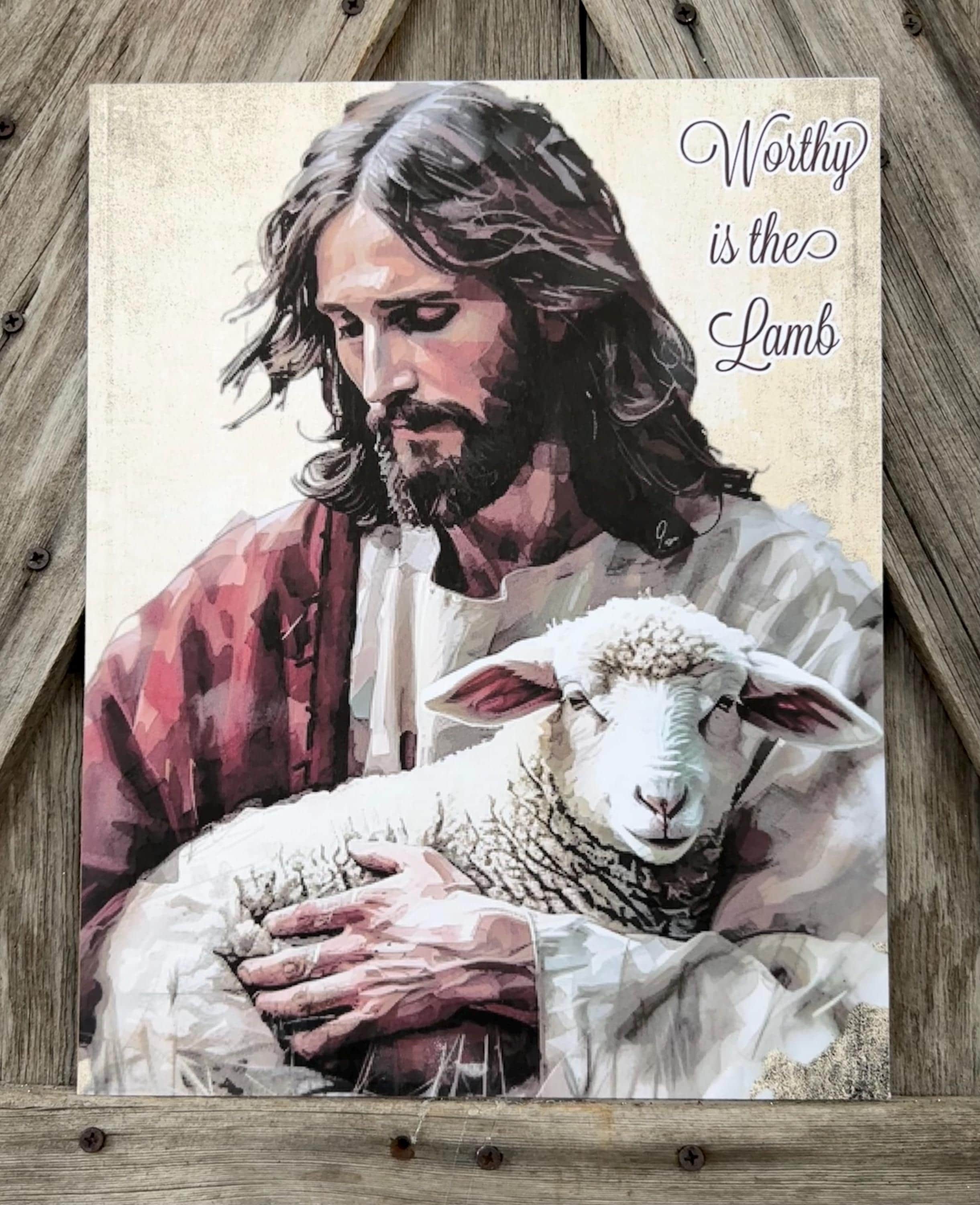 Worthy Is The Lamb, Easter Sign, Easter Decor, Spring Sign