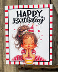 Happy Birthday Red White Sign, Everyday Sign, Motivational Decor, Motivational Wall Art