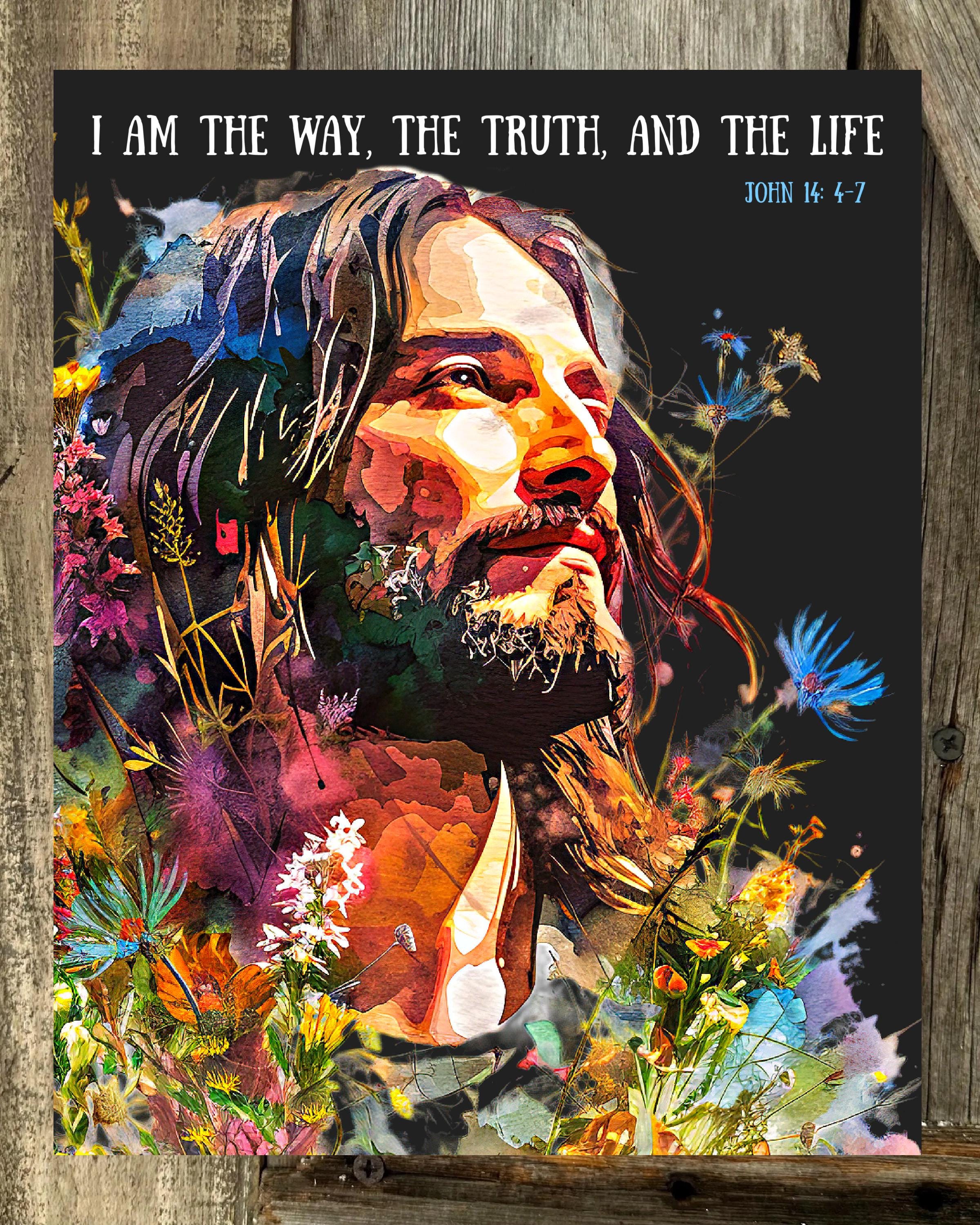 I Am The Way, Easter Sign, Easter Decor, Spring Sign