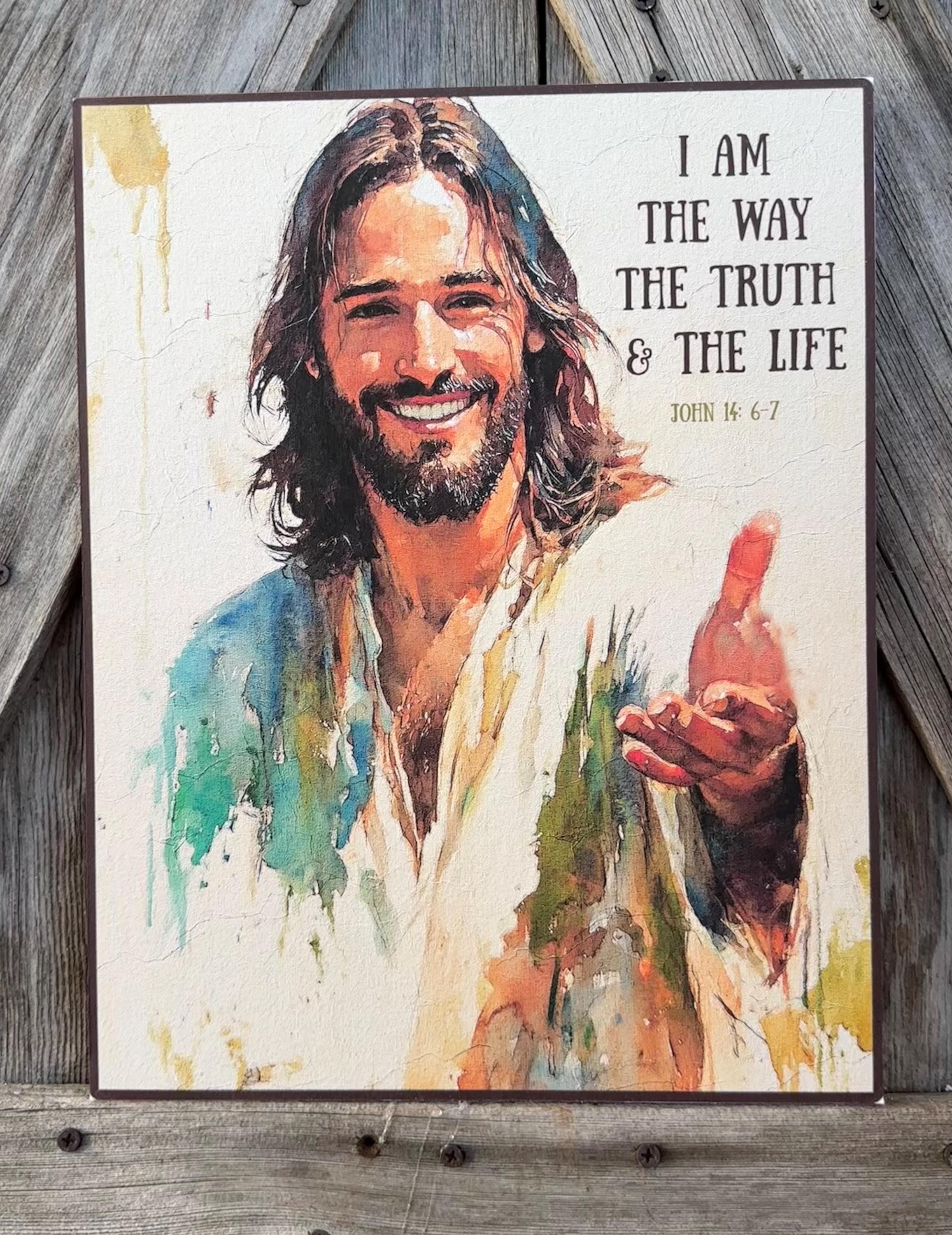 I Am The Way, Easter Sign, Easter Decor, Spring Sign