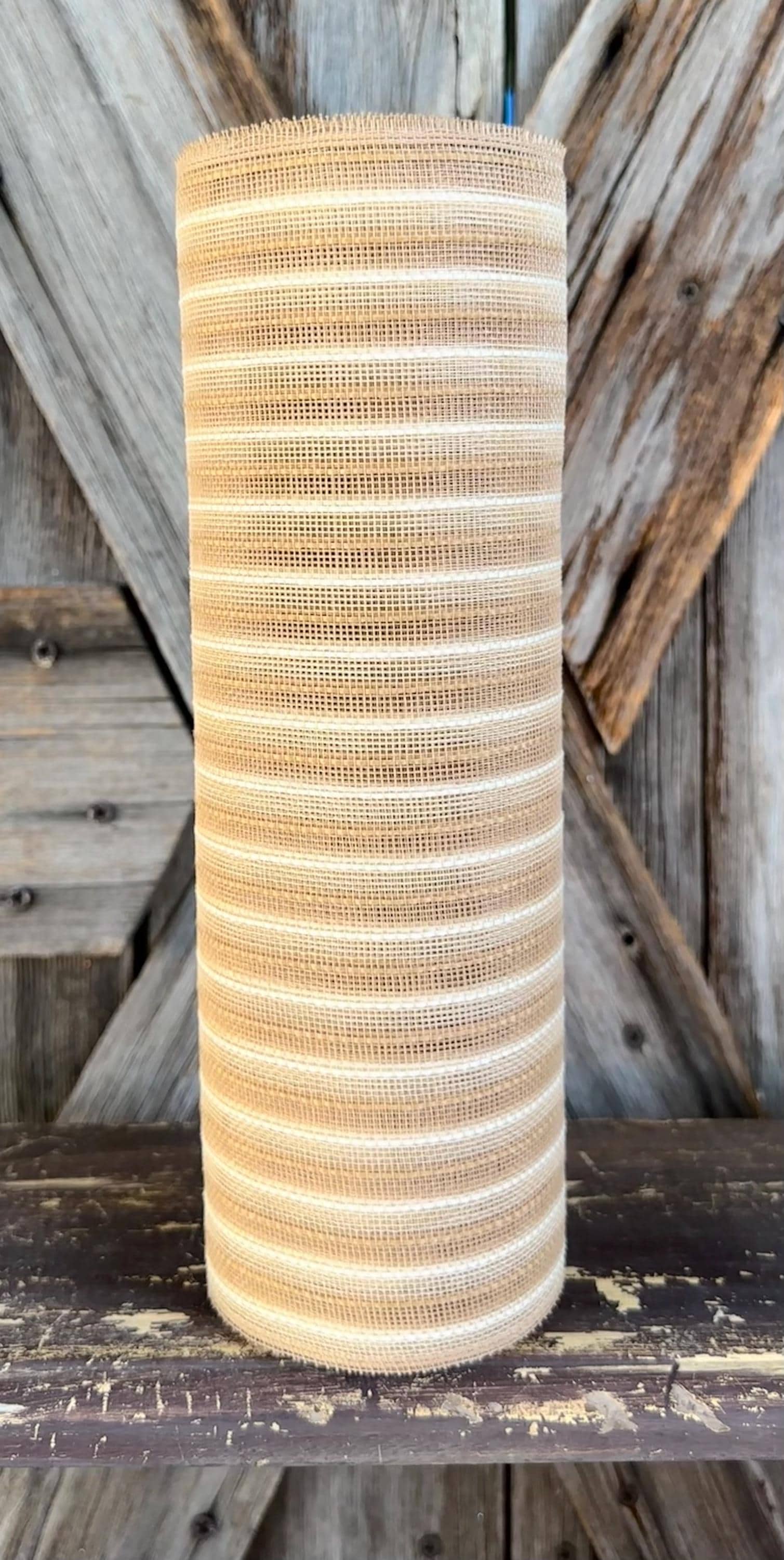 10 Yards, Fine Weave Natural Jute Mesh