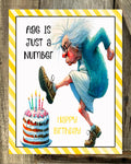 Age Is Just A Number Sign, Everyday Sign, Motivational Decor, Motivational Wall Art