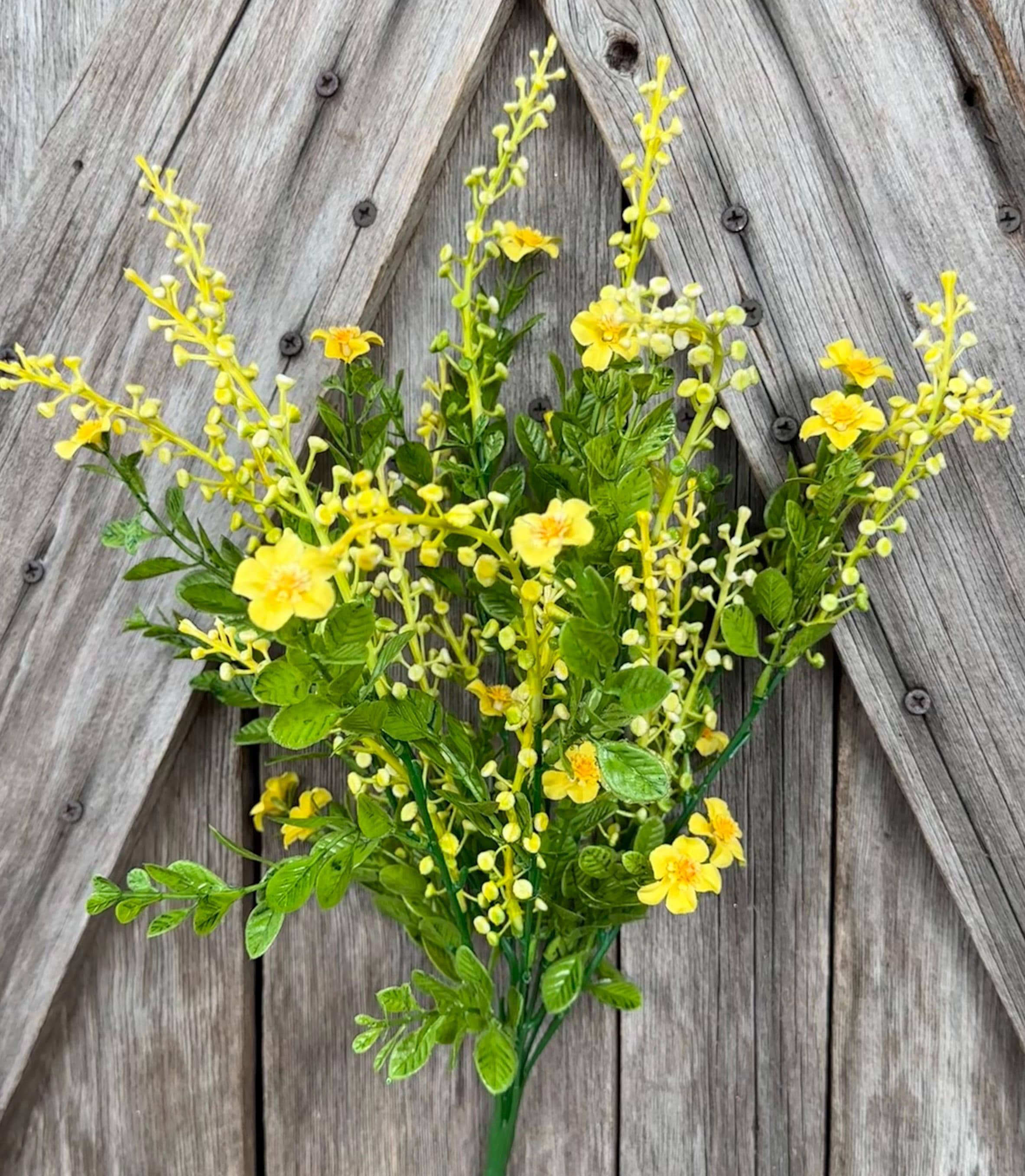 Yellow Seed Bush, Wreath Supply, Floral