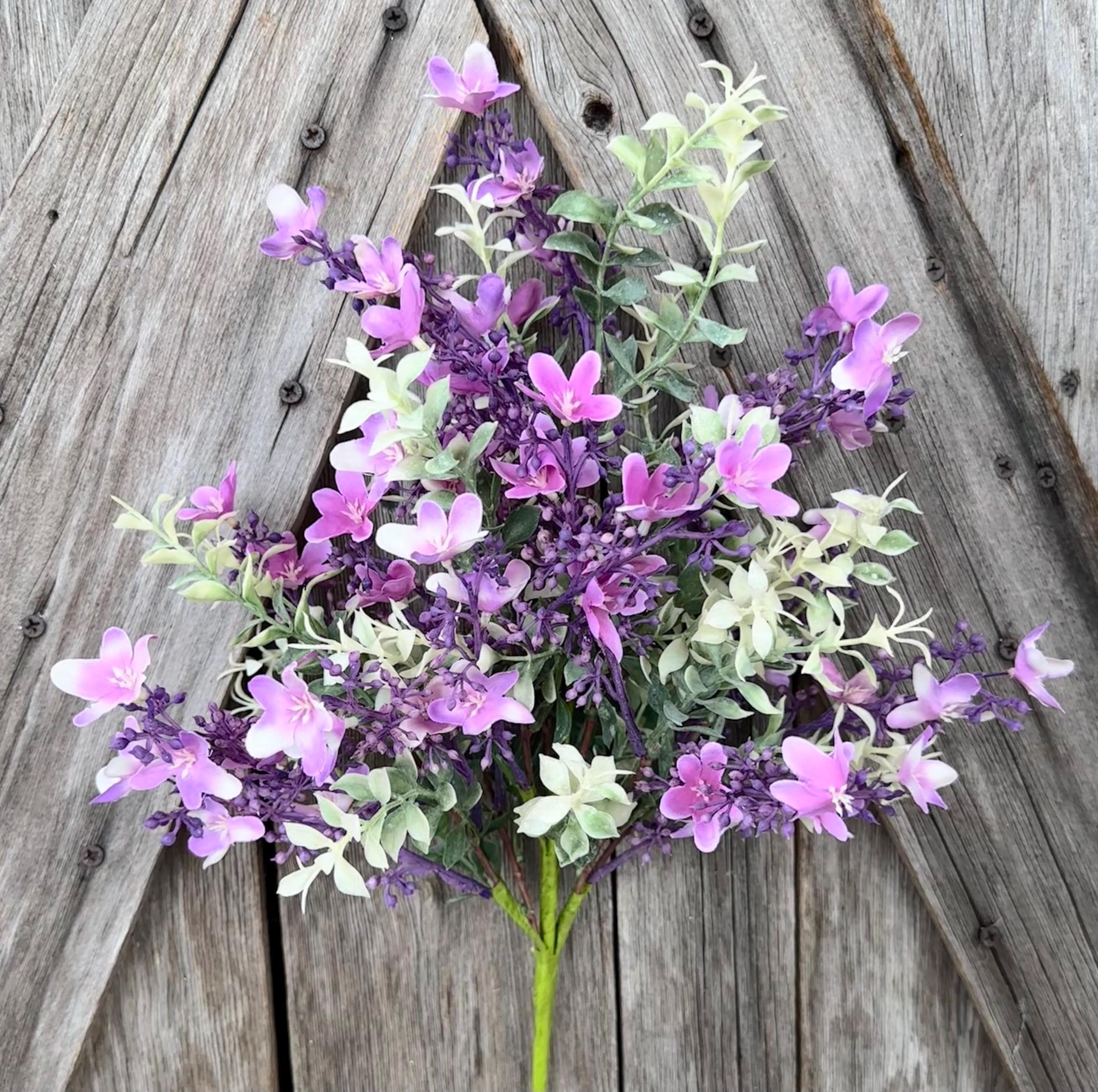 Lilac Wildflower Bush 46, Wreath Supply, Floral