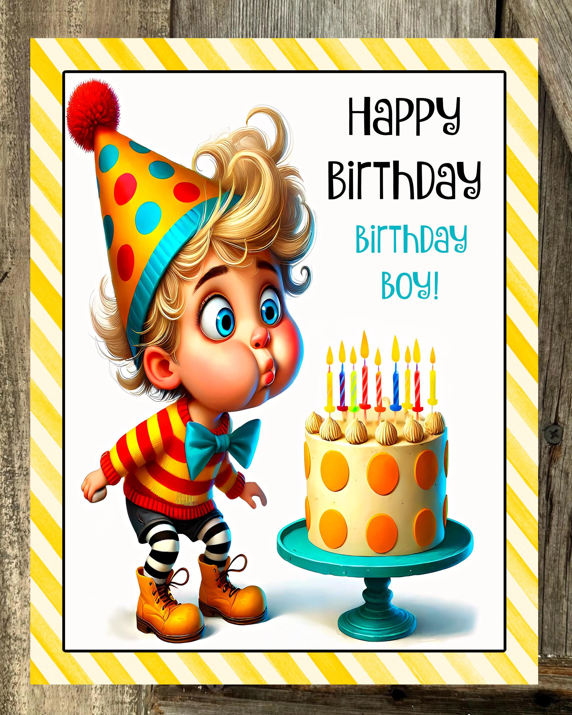 Happy Birthday Birthday Boy Sign, Everyday Sign, Motivational Decor, Motivational Wall Art