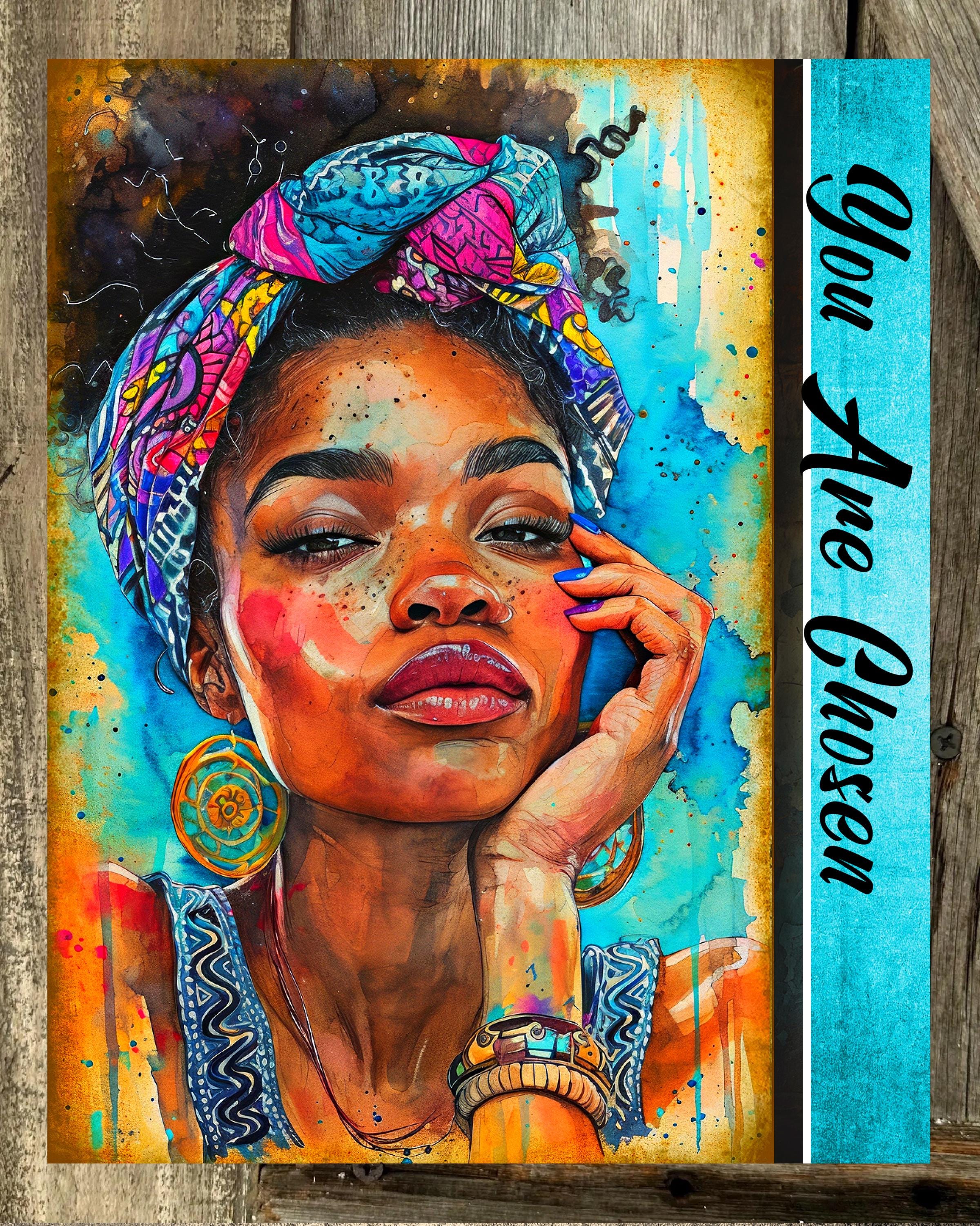 You Are Chosen, Black Art, Everyday Sign, Motivational Decor, Motivational Wall Art