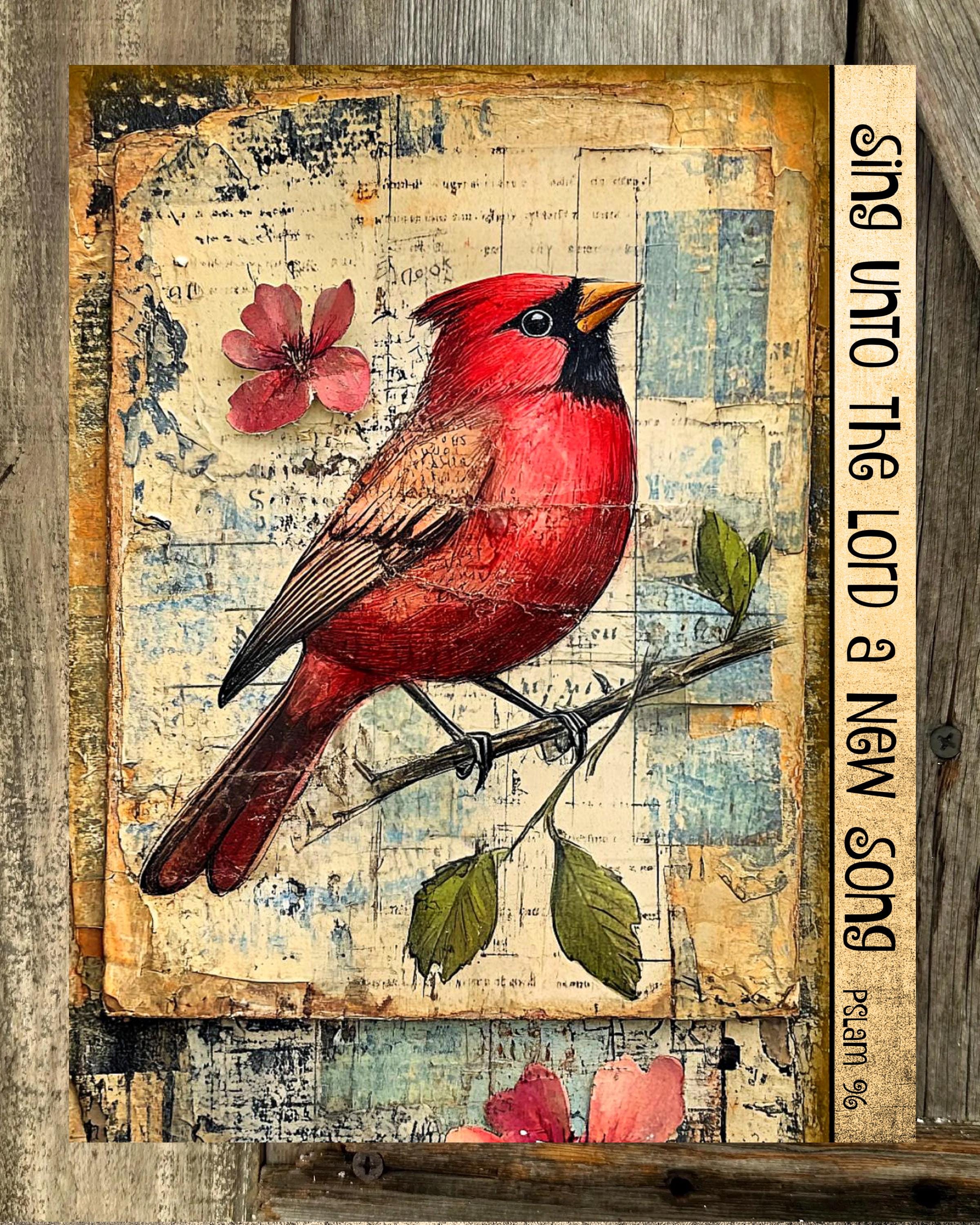 Sing Unto The Lord A New Song, Everyday Sign, Motivational Decor, Scripture Art