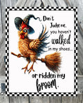 Don't Judge Me, Halloween Sign, Halloween Decor, Halloween Wall Art