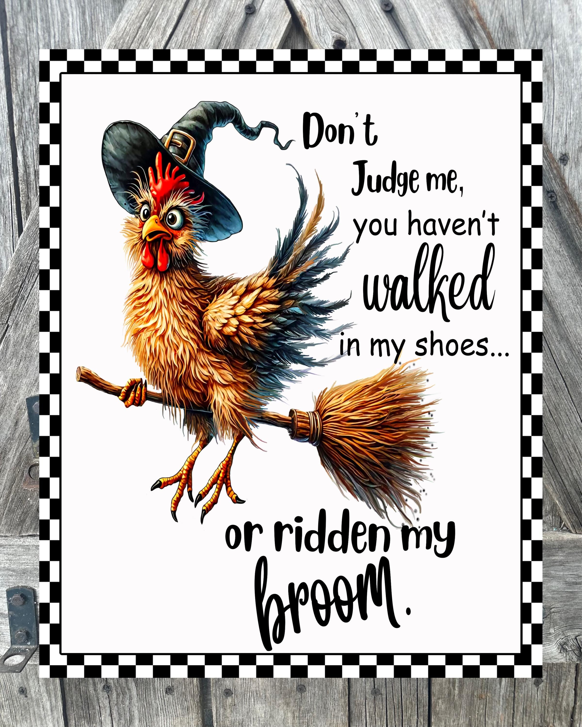 Don't Judge Me, Halloween Sign, Halloween Decor, Halloween Wall Art