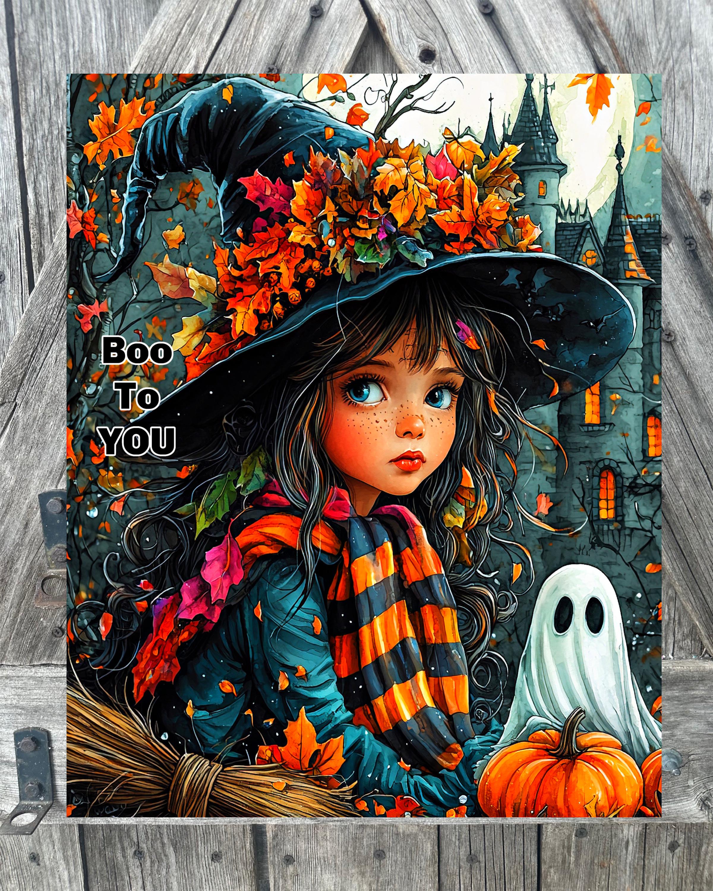 Boo To You, Girl Ghost, Halloween Sign, Halloween Decor, Halloween Wall Art