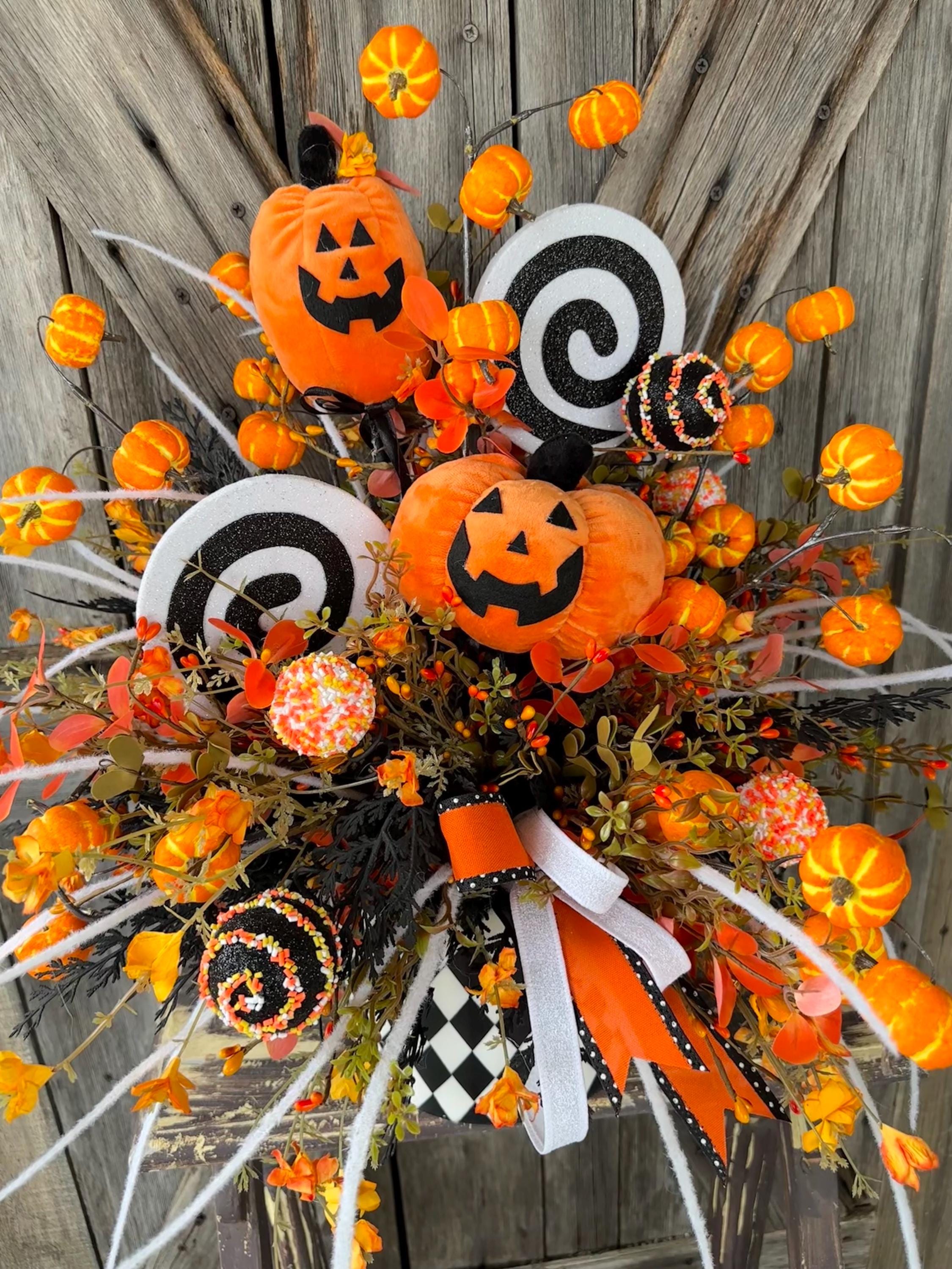 Halloween Centerpiece, Halloween Arrangement, Pumpkin Centerpiece, Pumpkin Arrangement, Floral Arrangement
