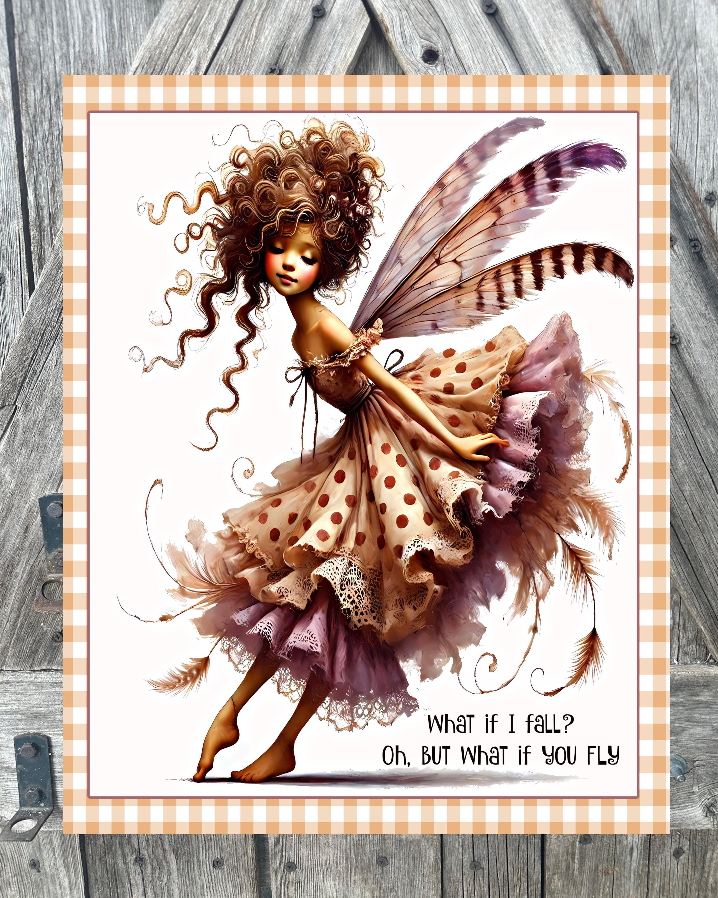 What If You Fly, Everyday Sign, Motivational Decor, Motivational Wall Art