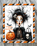 Just Waiting For Halloween Like, Halloween Sign, Halloween Decor, Halloween Wall Art