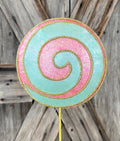 Pink Mint Gold Lollipop