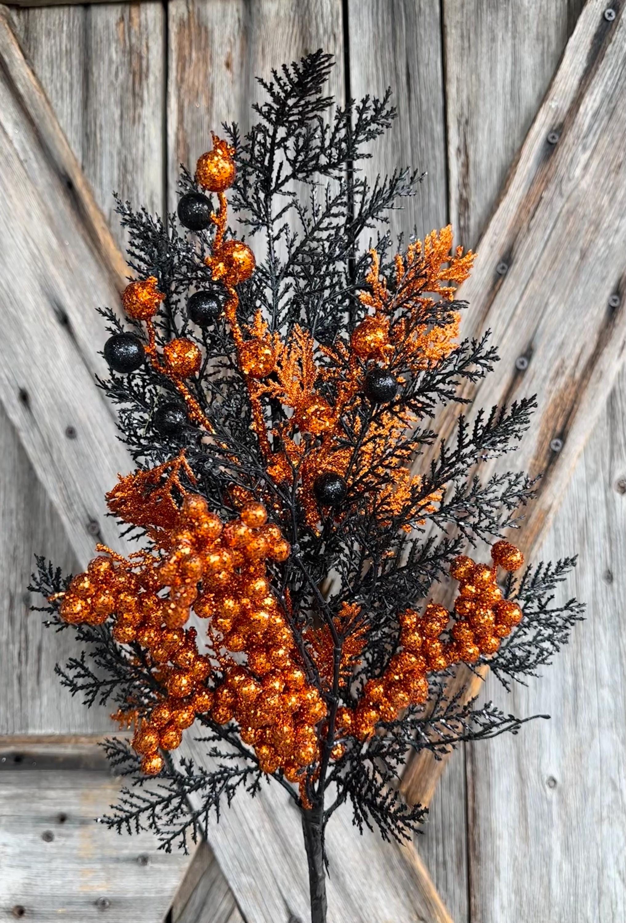 Large Elegant Glitter Halloween Spray