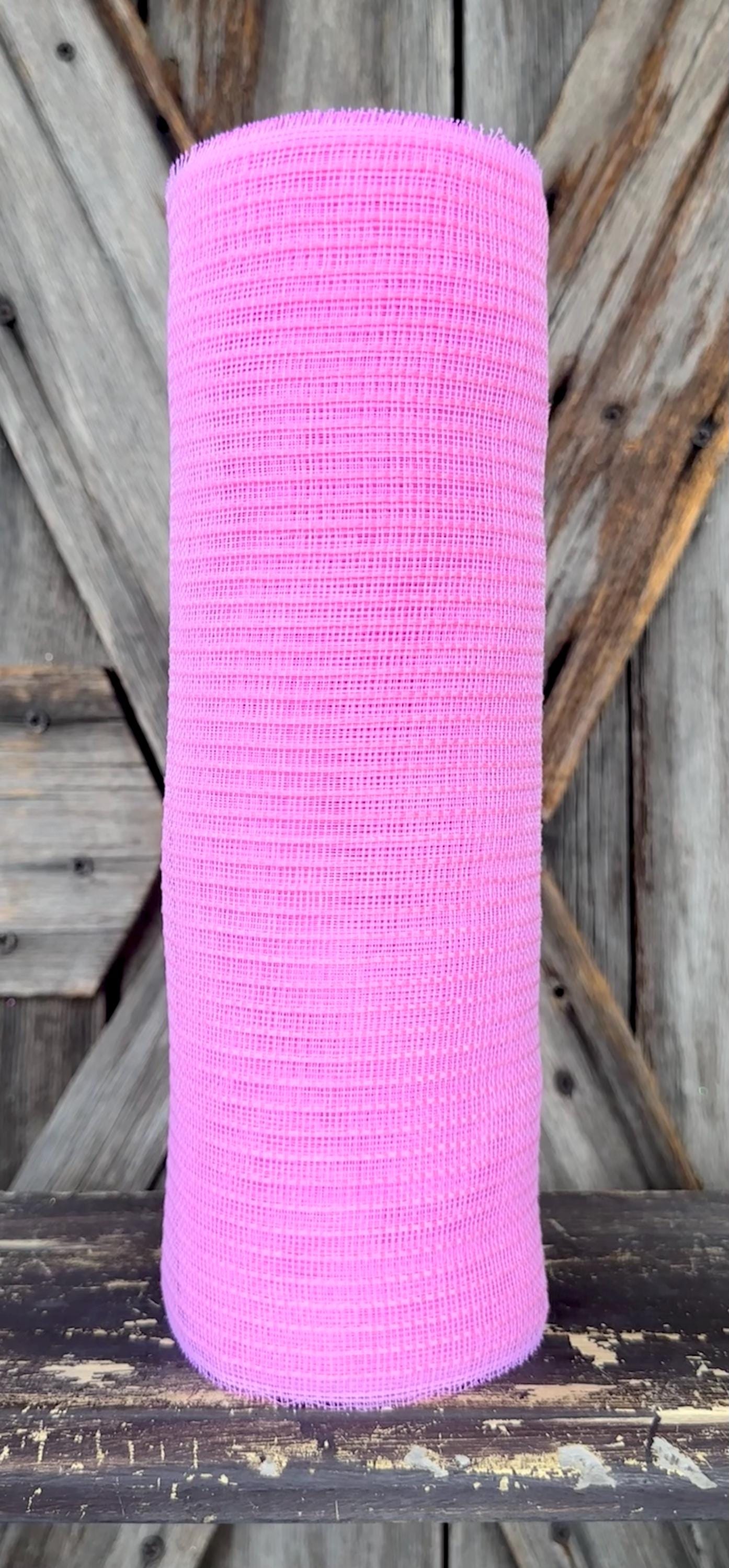 10 Yards, Fine Weave Pink Jute Mesh