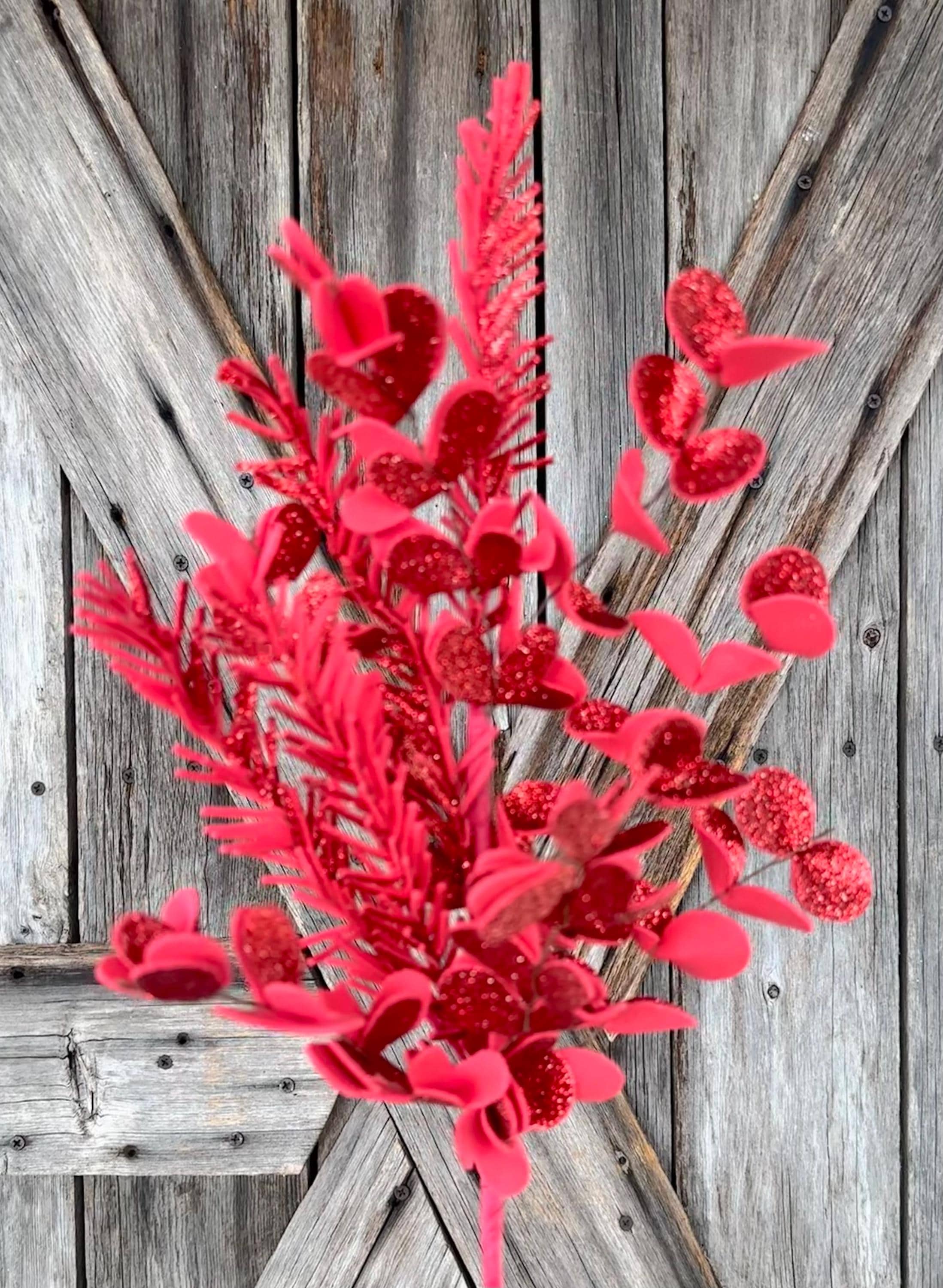 Red Soft Touch Pine Spray