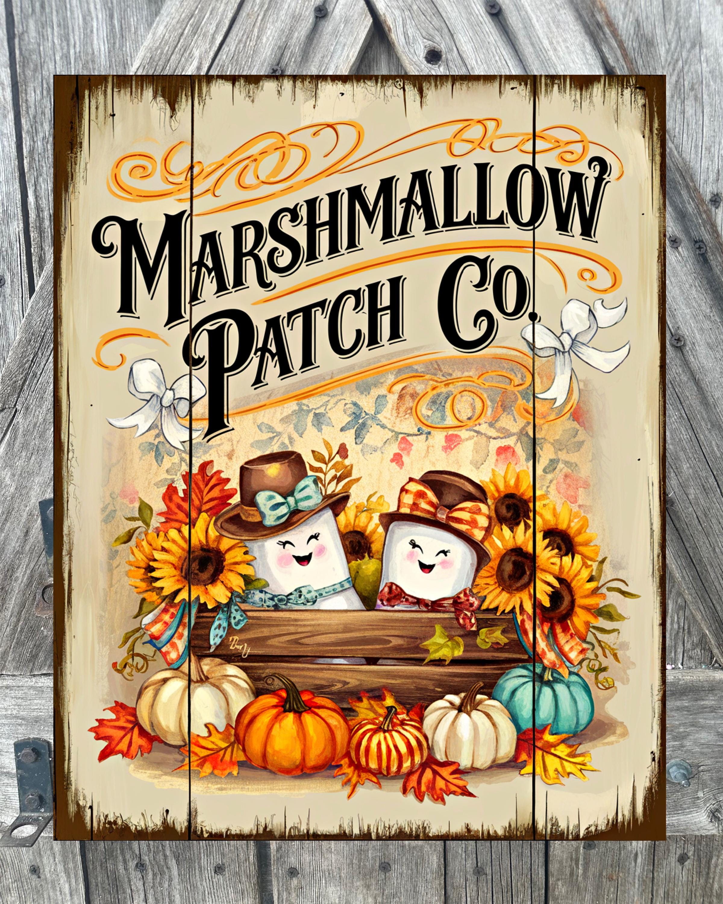 Marshmallow Patch Co, Autumn Sign, Autumn Decor, Autumn Wall Art