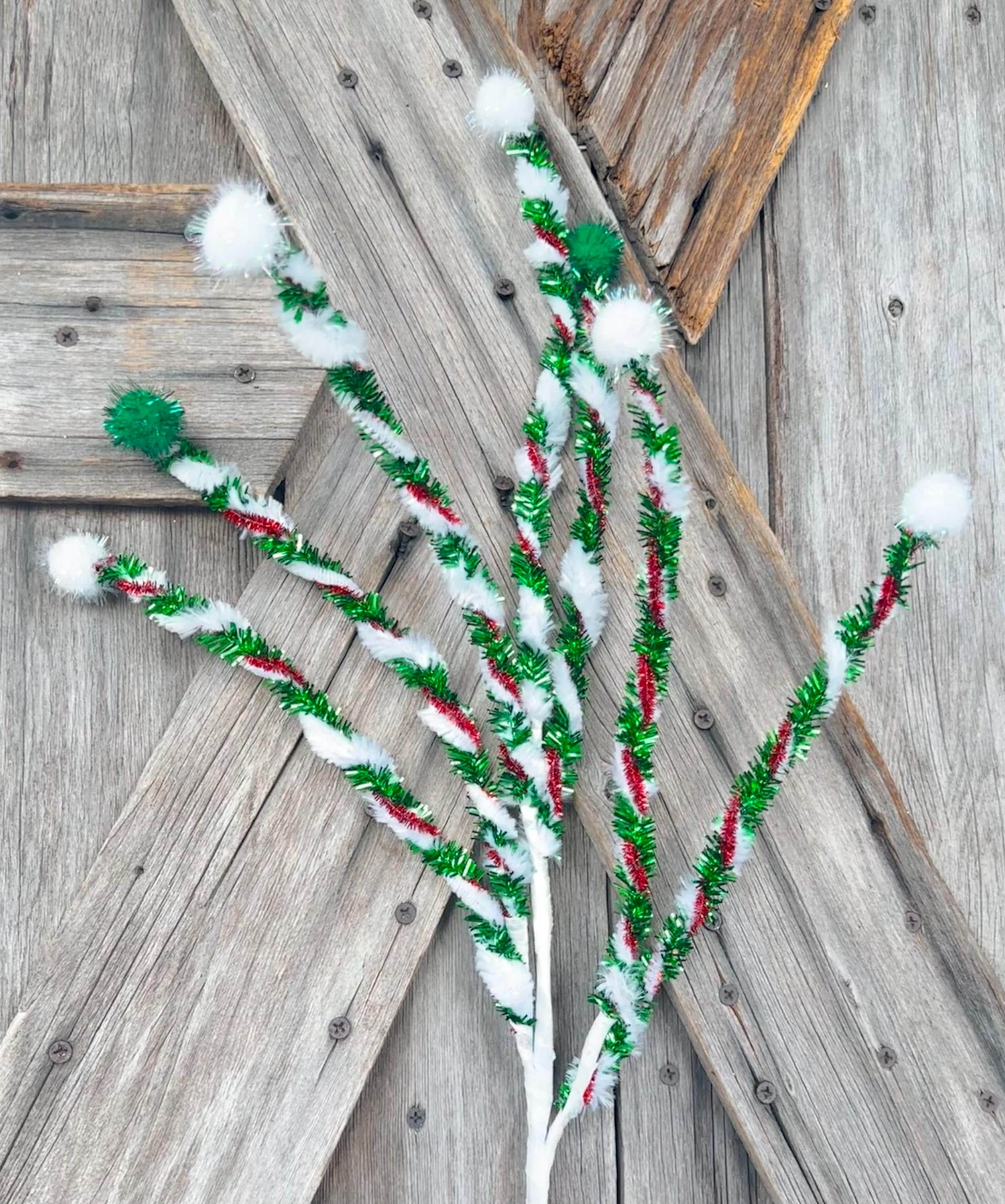 Red White Green Peppermint Stick Spray