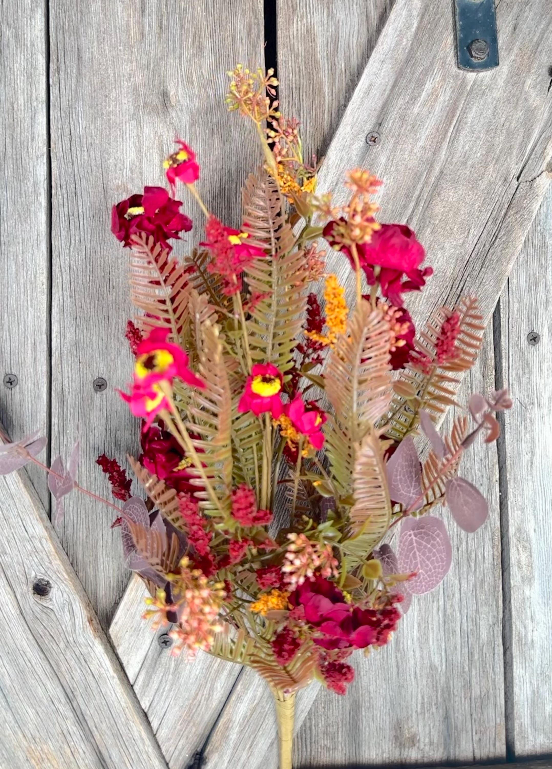 Autumn Wildflower Bush Beauty , Wreath Supply, Floral