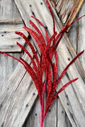 Red Paper Grass Glitter Spray