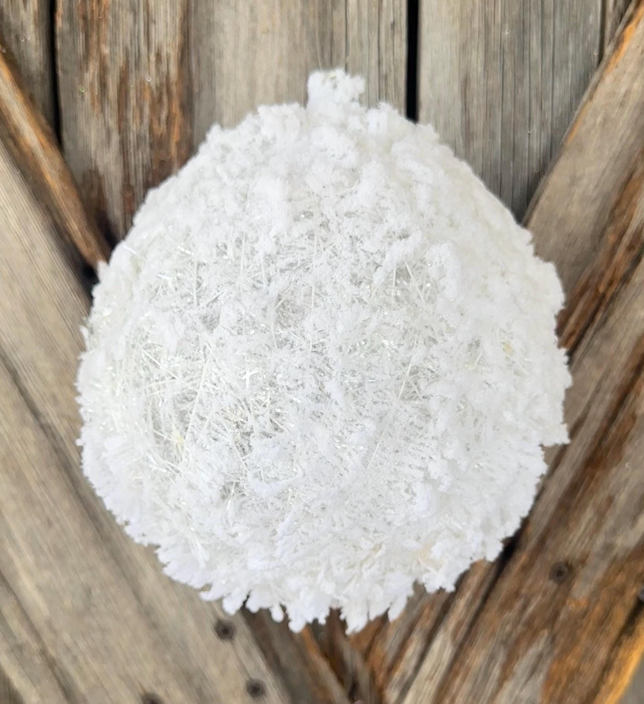 Fluffy Snowball 7 Inches