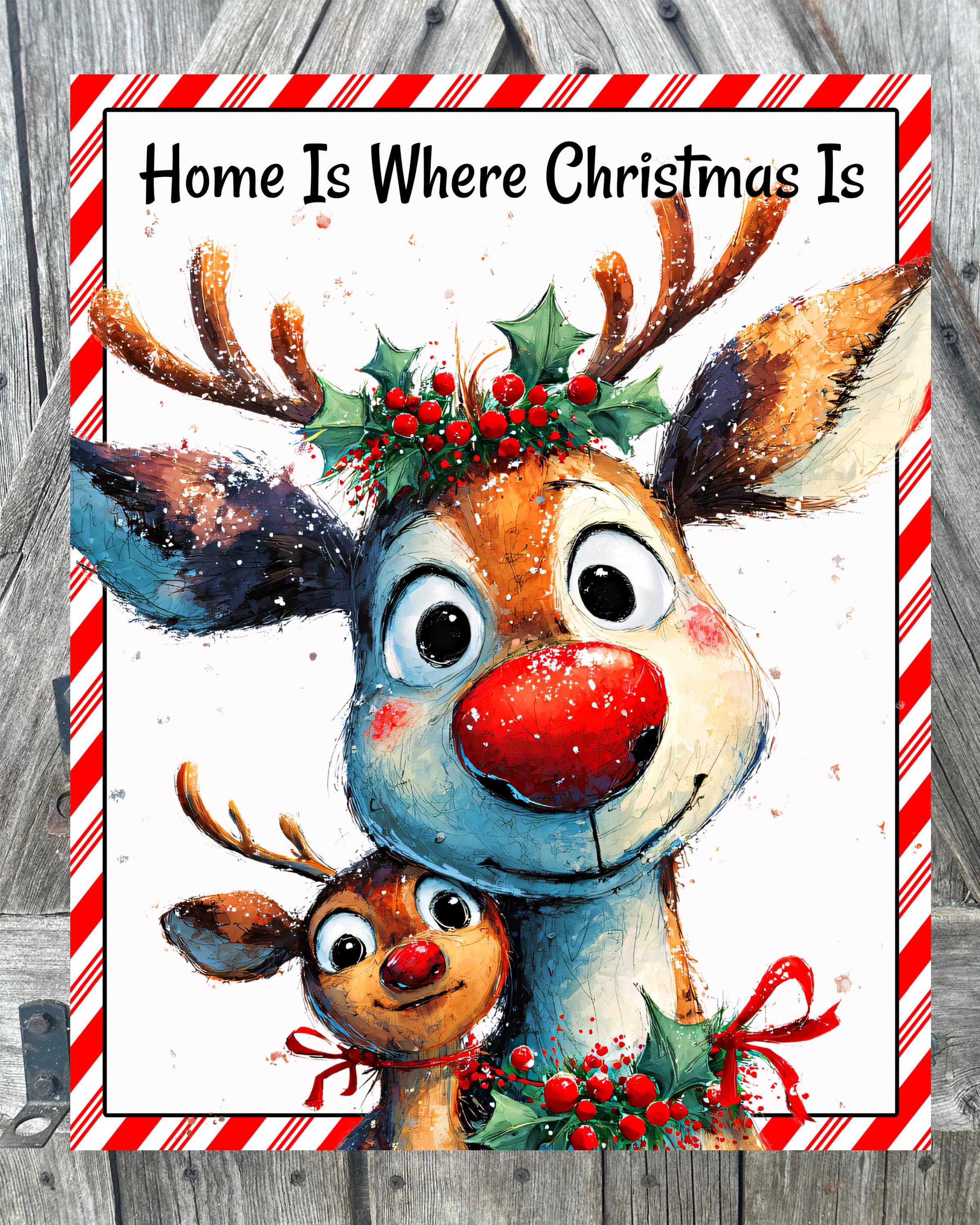 Home Is Where Christmas Is1, Christmas Sign, Christmas Decor, Christmas Wall Art