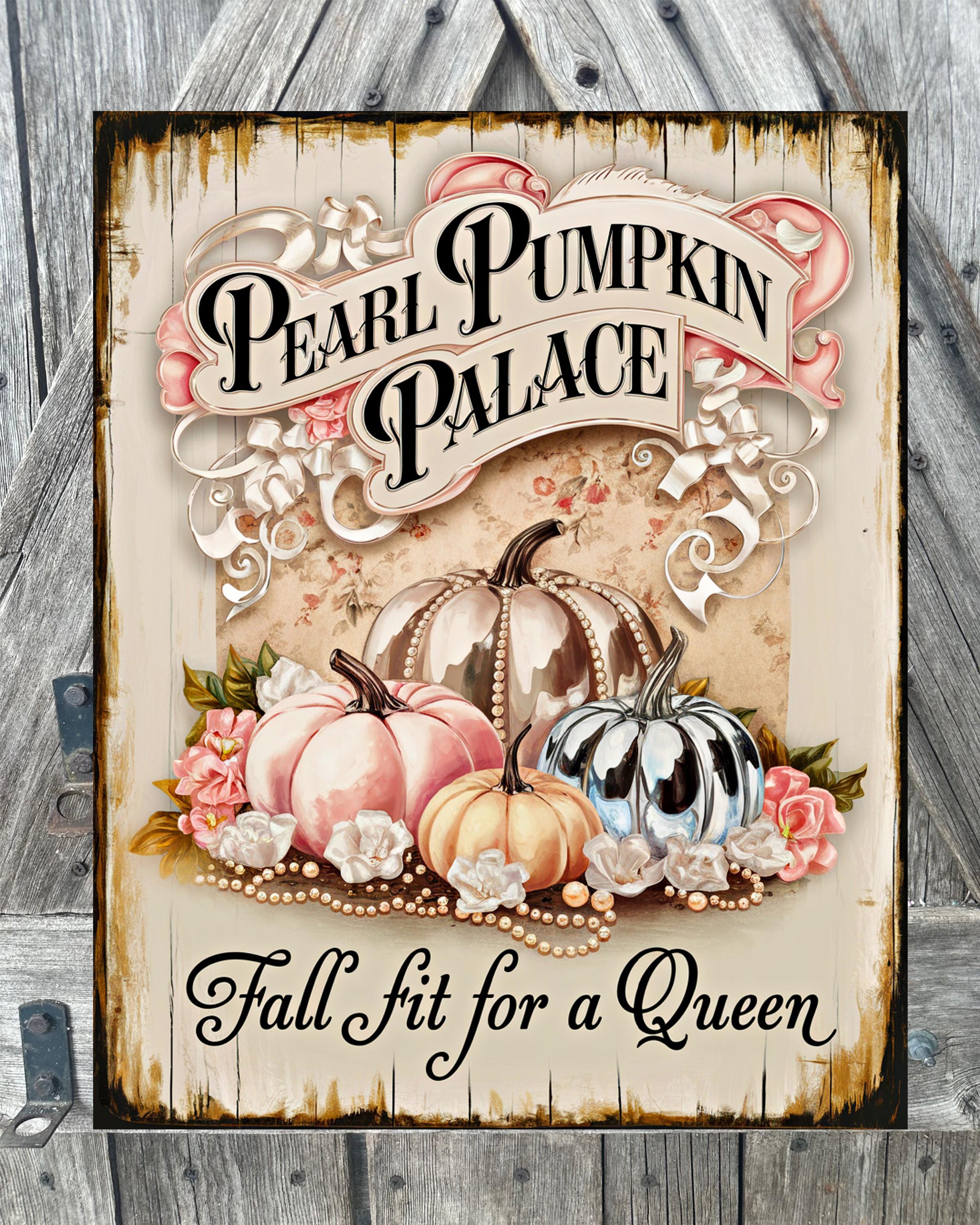 Fall Fit For A Queen, Autumn Sign, Autumn Decor, Autumn Wall Art