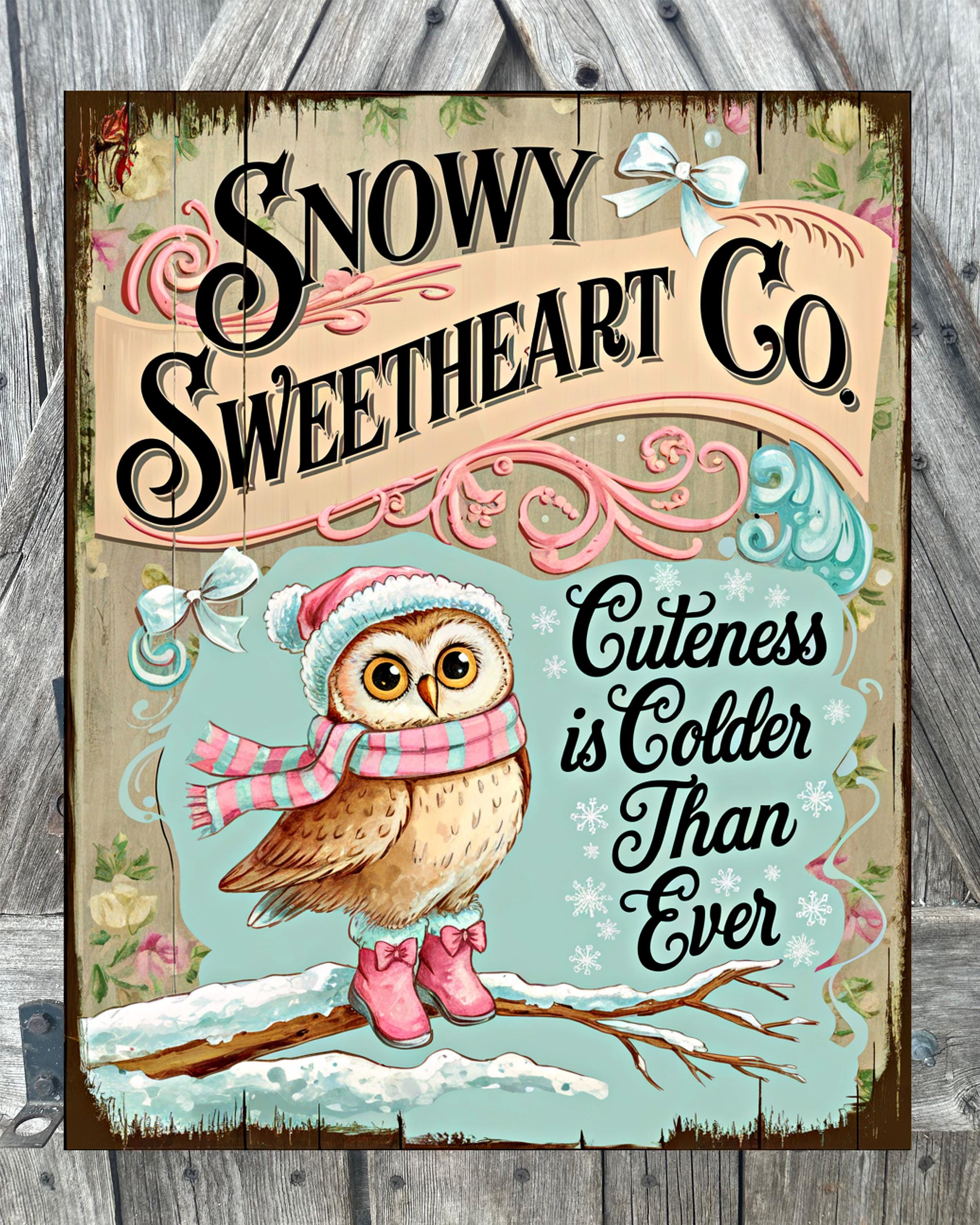 Cuteness is Colder Than Ever, Christmas Sign, Christmas Decor, Christmas Wall Art