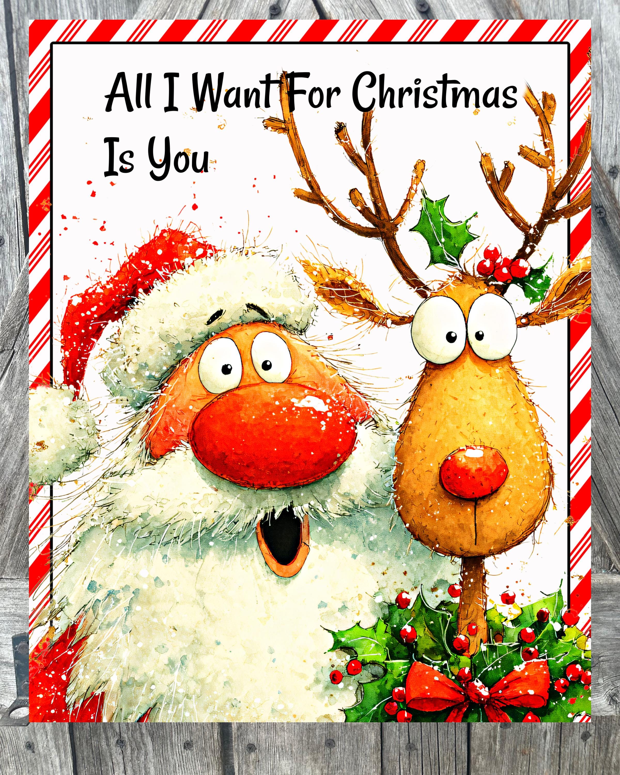 All I Want For Christmas Is You, Christmas Sign, Christmas Decor, Christmas Wall Art