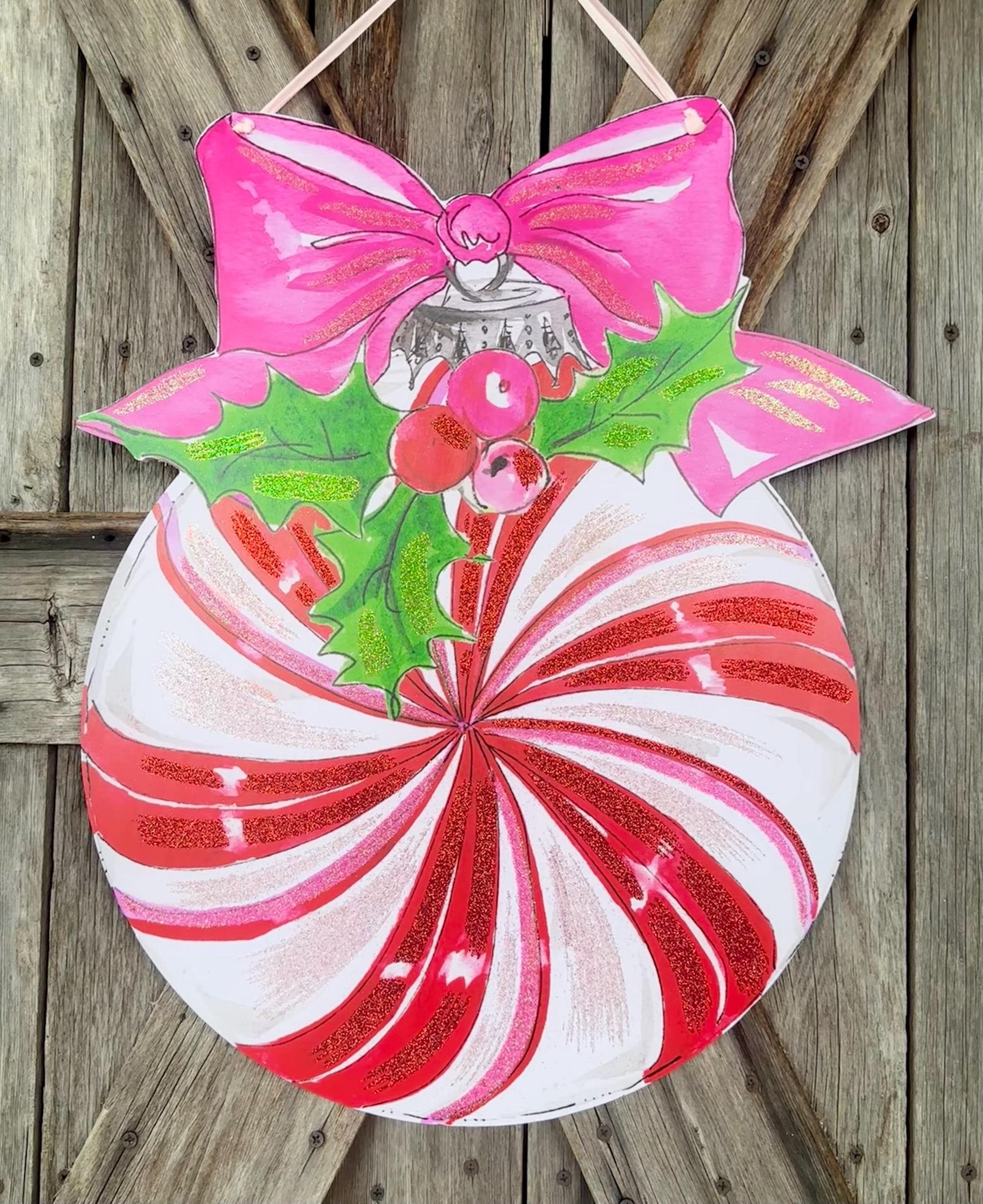 Vintage Candy Ball PVC Door Hanger, Roundtop Collection
